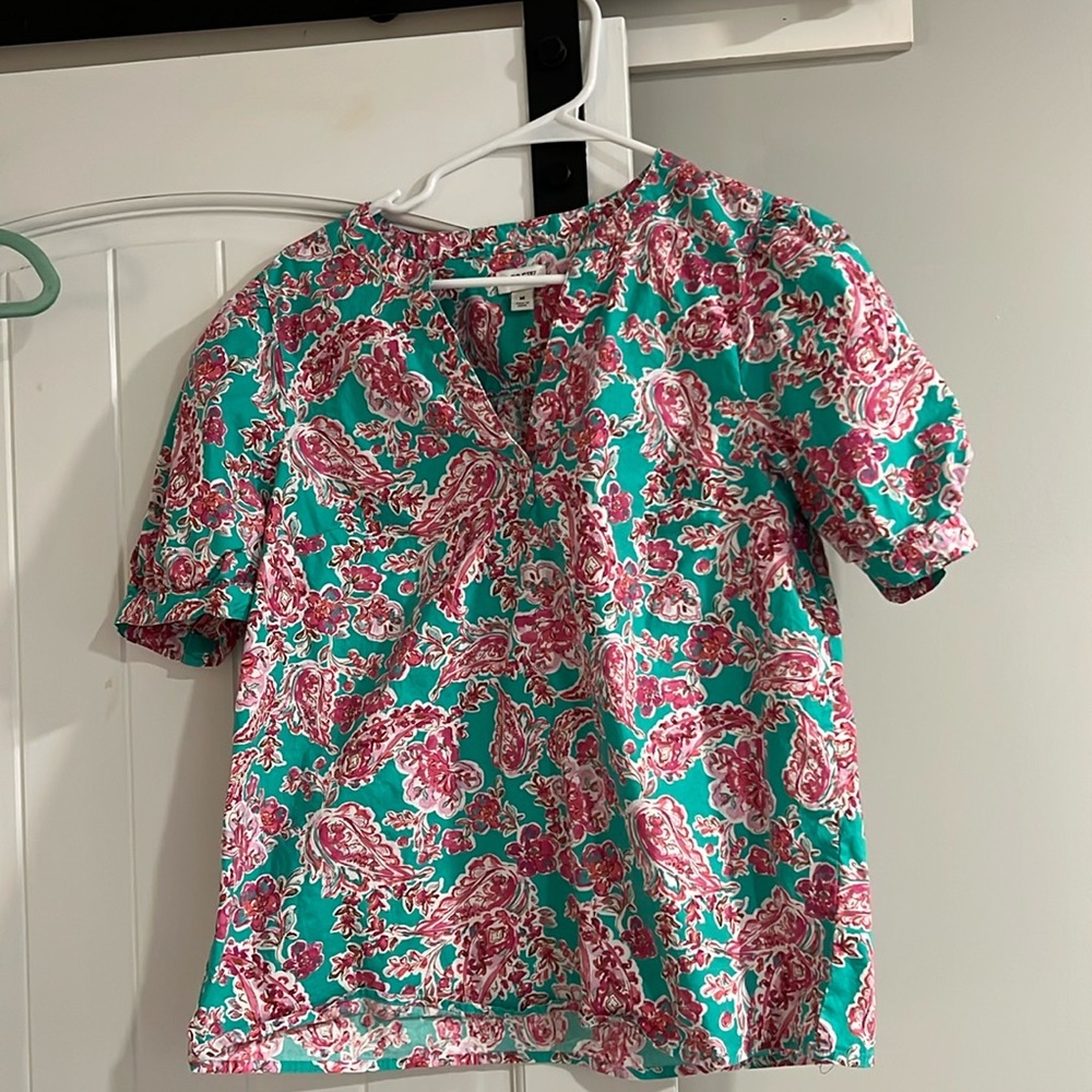 J Crew Factory, size Medium cotton blouse